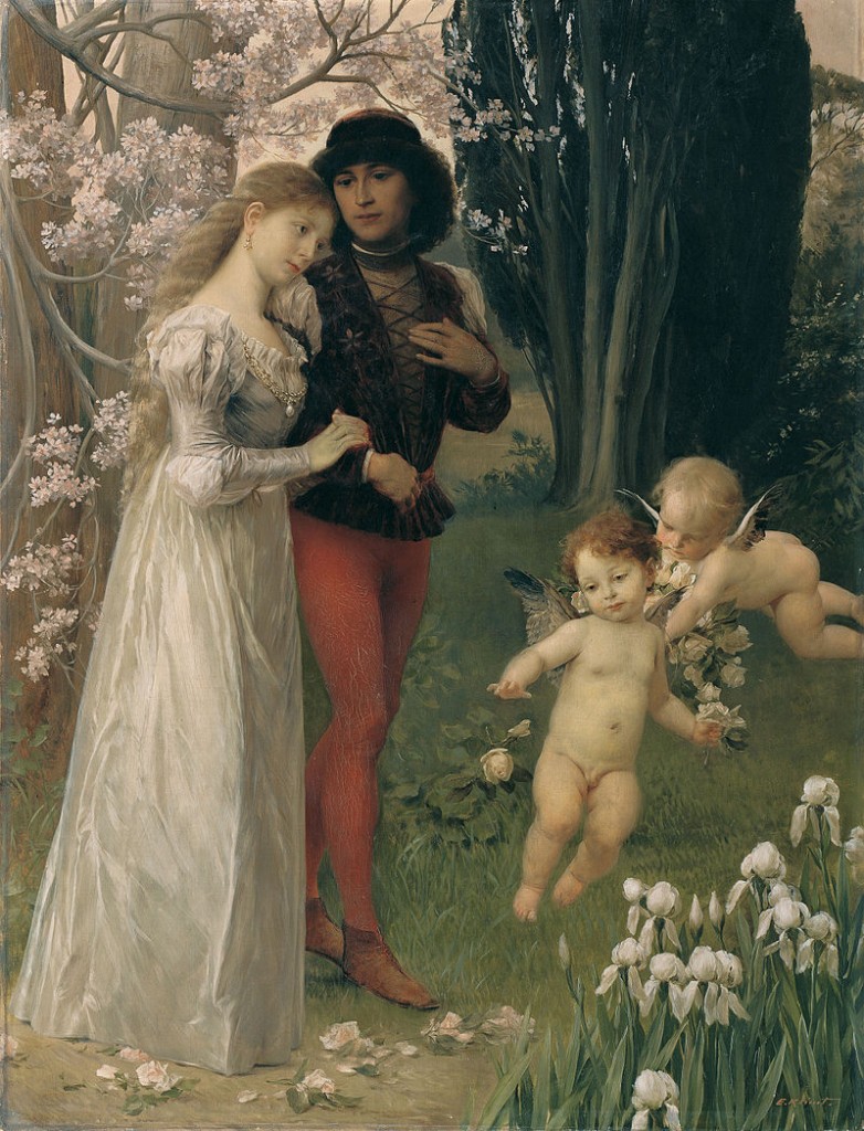 Ernst Klimt, Francesca da Rimini e Paolo (1890)